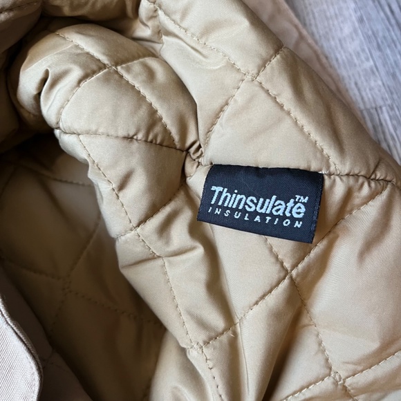 LL Bean Chore Barn Coat 3x Cotton With Thinsulate Lining Corduroy Collar Cuffs - Picture 8 of 13